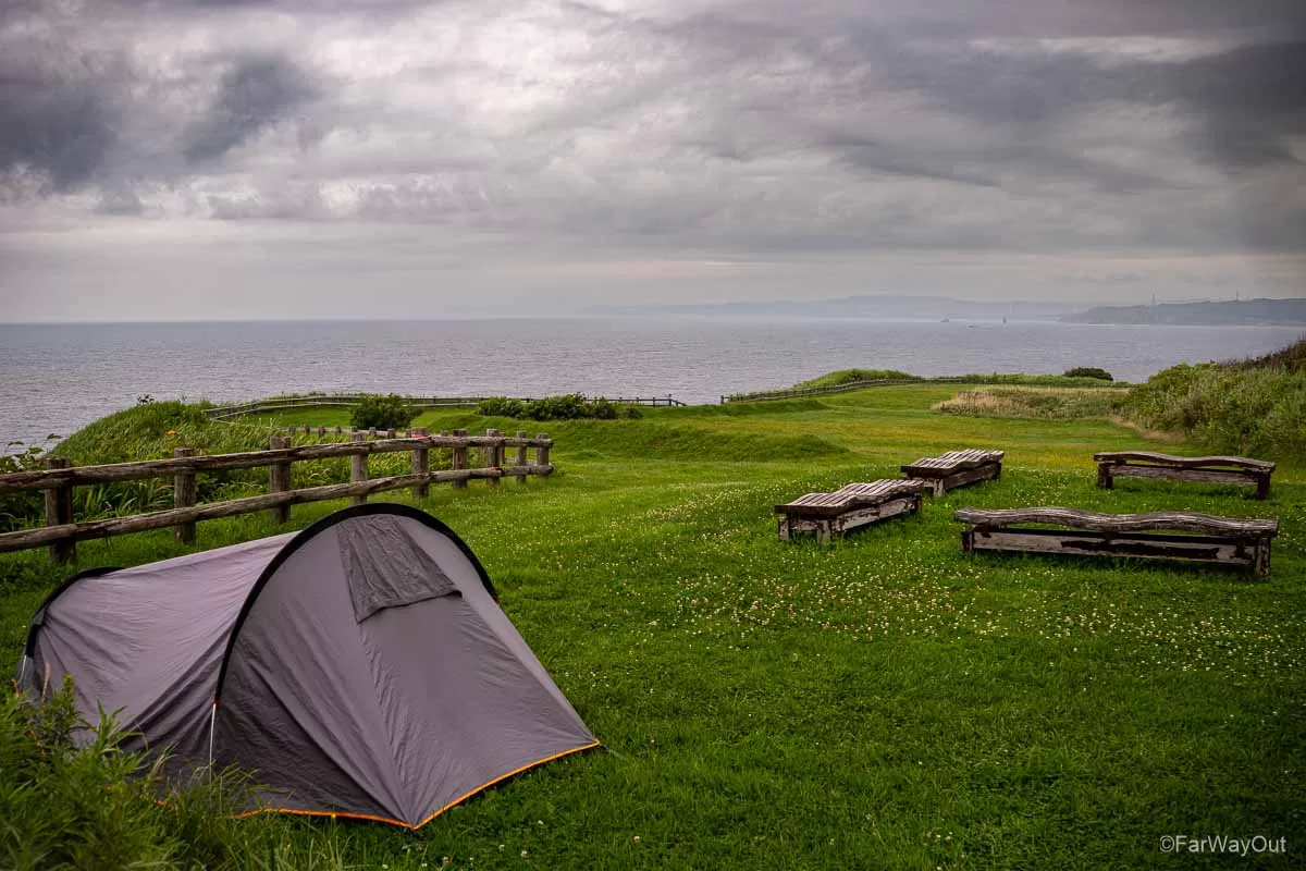 free camping spot in japan